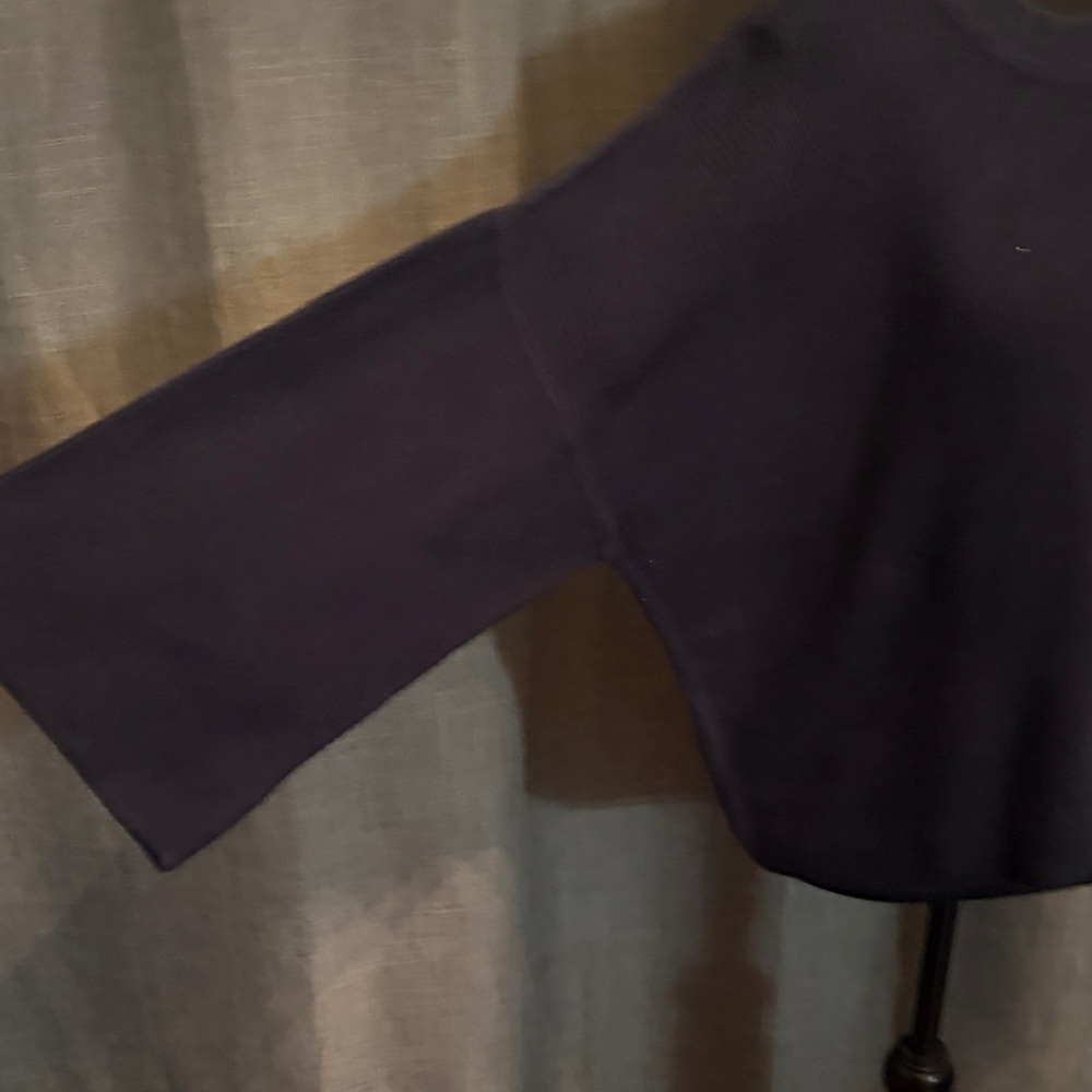 Banana Republic Navy Ribbed Crewneck Sweater - Picture 4 of 5